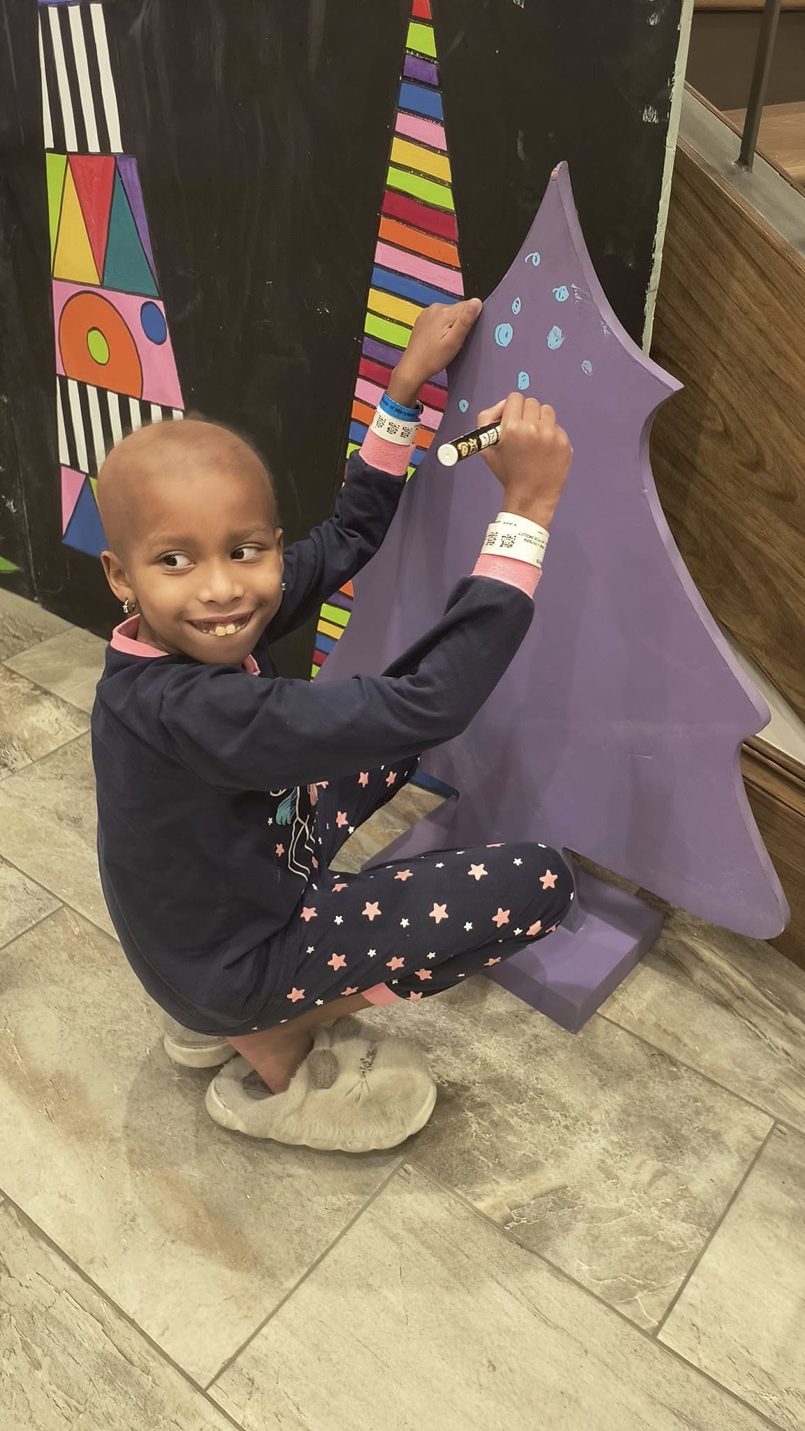 Amaya, Age 9, Post Haploid Identical Bone Marrow Transplant at Ronald McDonald House in Baltimore, Maryland